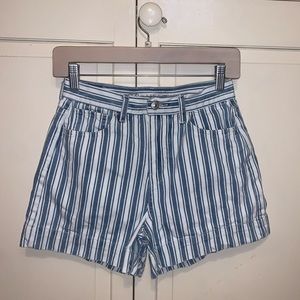 Striped American Eagle shorts